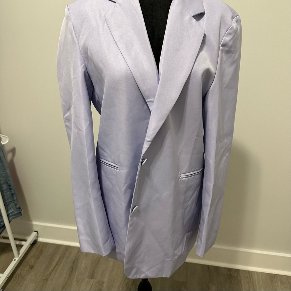 Lilac Purple Single Breasted Blazer - Size L